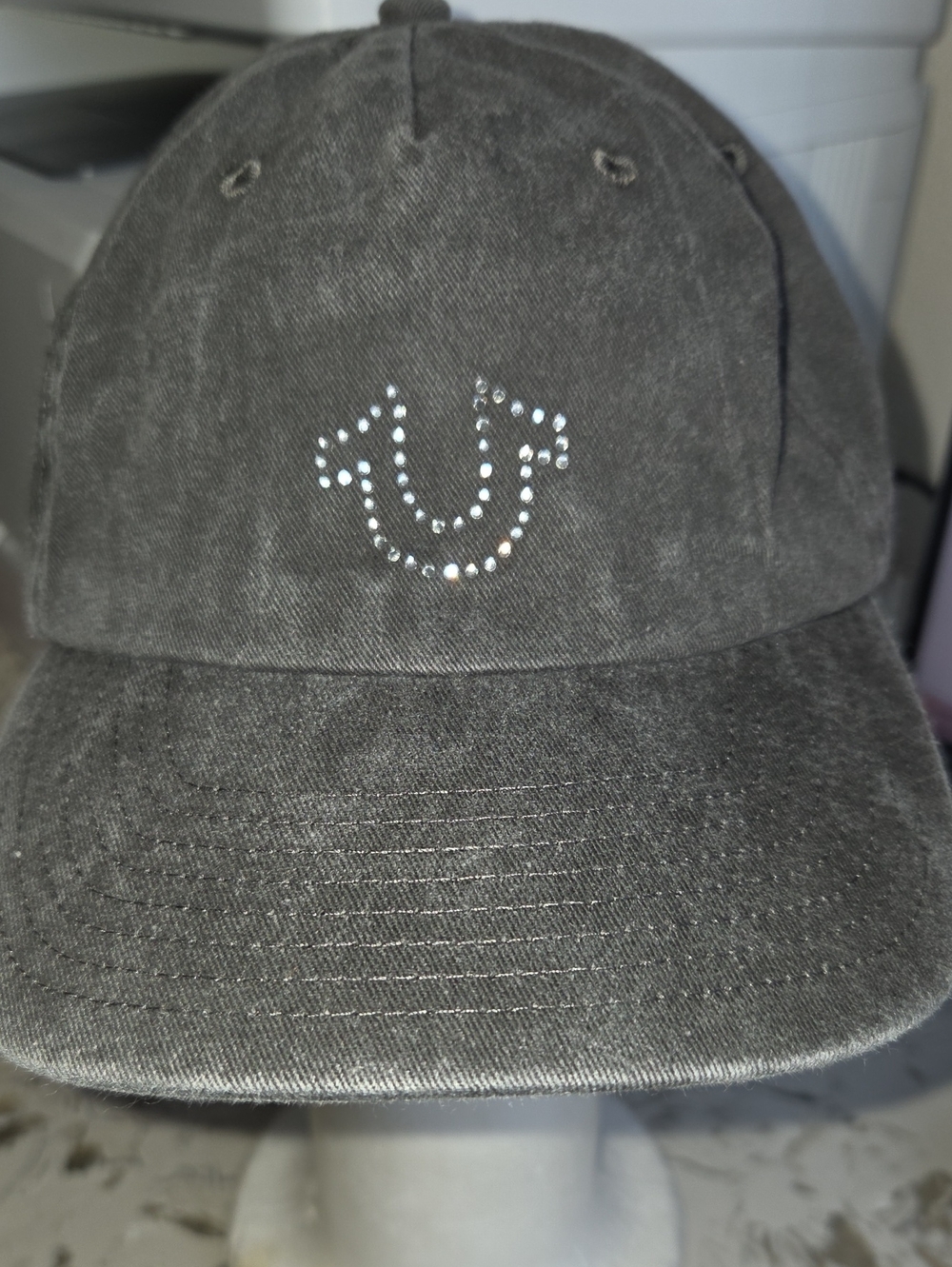 True Religion Vintage Women's Gray Cap